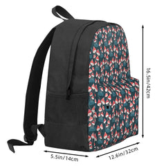 Red Toadstools Backpacks Men's Backpacks Bags For Women Kpop Zipper