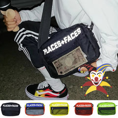 P+F Waist Bag Crossbody Satchel Couple Hip Hop Style