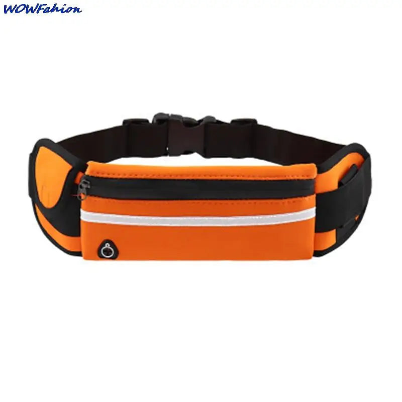 Reflective Running Waist Bag Waterproof Sports Gym Mobile Phone Bag Men Women