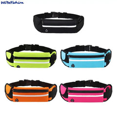 Reflective Running Waist Bag Waterproof Sports Gym Mobile Phone Bag Men Women