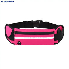 Reflective Running Waist Bag Waterproof Sports Gym Mobile Phone Bag Men Women