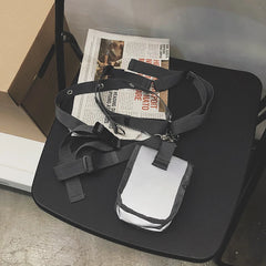 Reflective Mini Bag Adjustable Strap Hip Hop Night Waist Pack