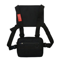Reflective Streetwear Tactical Vest Chest Bag Hip Hop Crossbody Techwear Pack