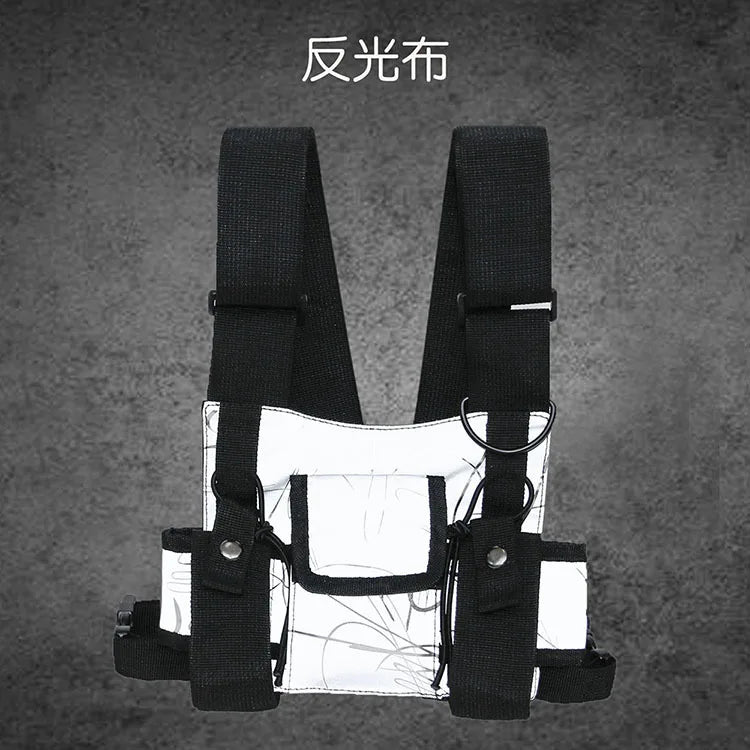 Reflective Vest Chest Rig Kanye West Waist Pack Chest Bag