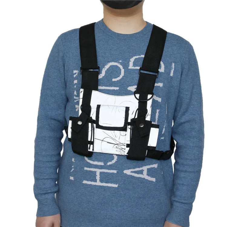 Reflective Vest Chest Rig Kanye West Waist Pack Chest Bag