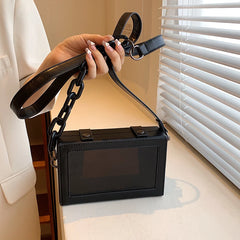 Transparent Reflective Chain Messenger Bag Mini Shoulder Bag