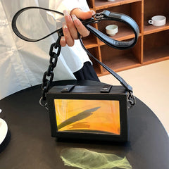 Transparent Reflective Chain Messenger Bag Mini Shoulder Bag