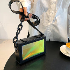 Transparent Reflective Chain Messenger Bag Mini Shoulder Bag
