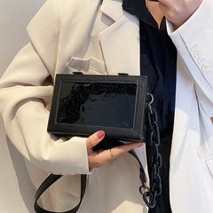 Transparent Reflective Chain Messenger Bag Mini Shoulder Bag