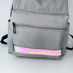 Reflective Stripes Backpack Unisex Waterproof Oxford Backpack