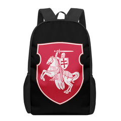 Belarus National Flag 3D Print Book Bag Set for Boys Girls Kids Backpack