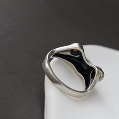 925 Silver Delicate Frog Opening Ring