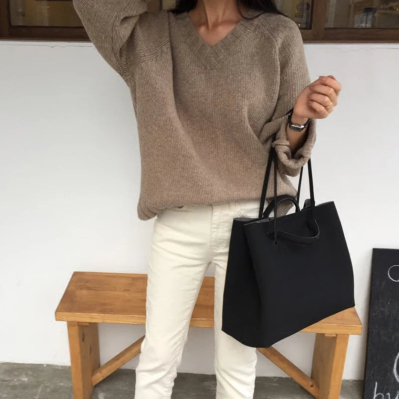 Retro Frosted Women Handbags PU Leather Bucket Shoulder Bag