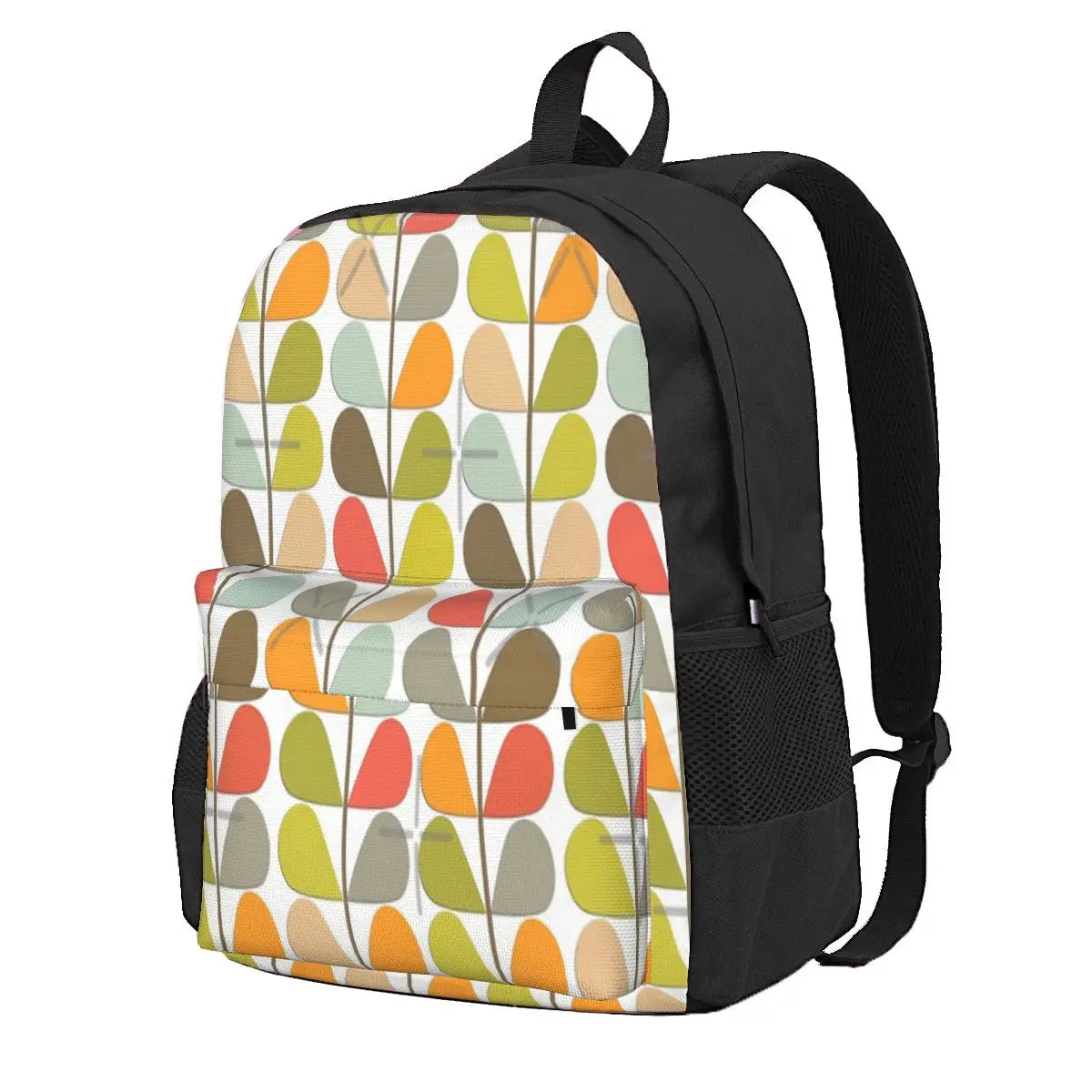 Retro 60s Midcentury Modern Pattern 1 Backpacks For Men and Women