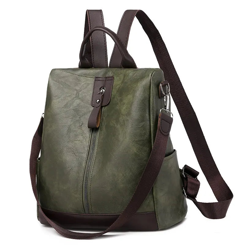 Retro Anti Theft Travel Backpack Large Capacity Student School Bags