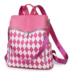 Retro PU Leather Rucksack Travel Backpack Women Shoulder School Bags