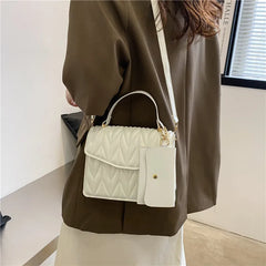 Women's Retro Messenger Bag Large Capacity Shoulder Bag