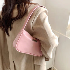 Soft Leather Clutch Purse French Shoulder Bags For Woman Armpit Packs