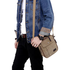 Retro Canvas Bag Military Sling Messenger Shoulder Satchel