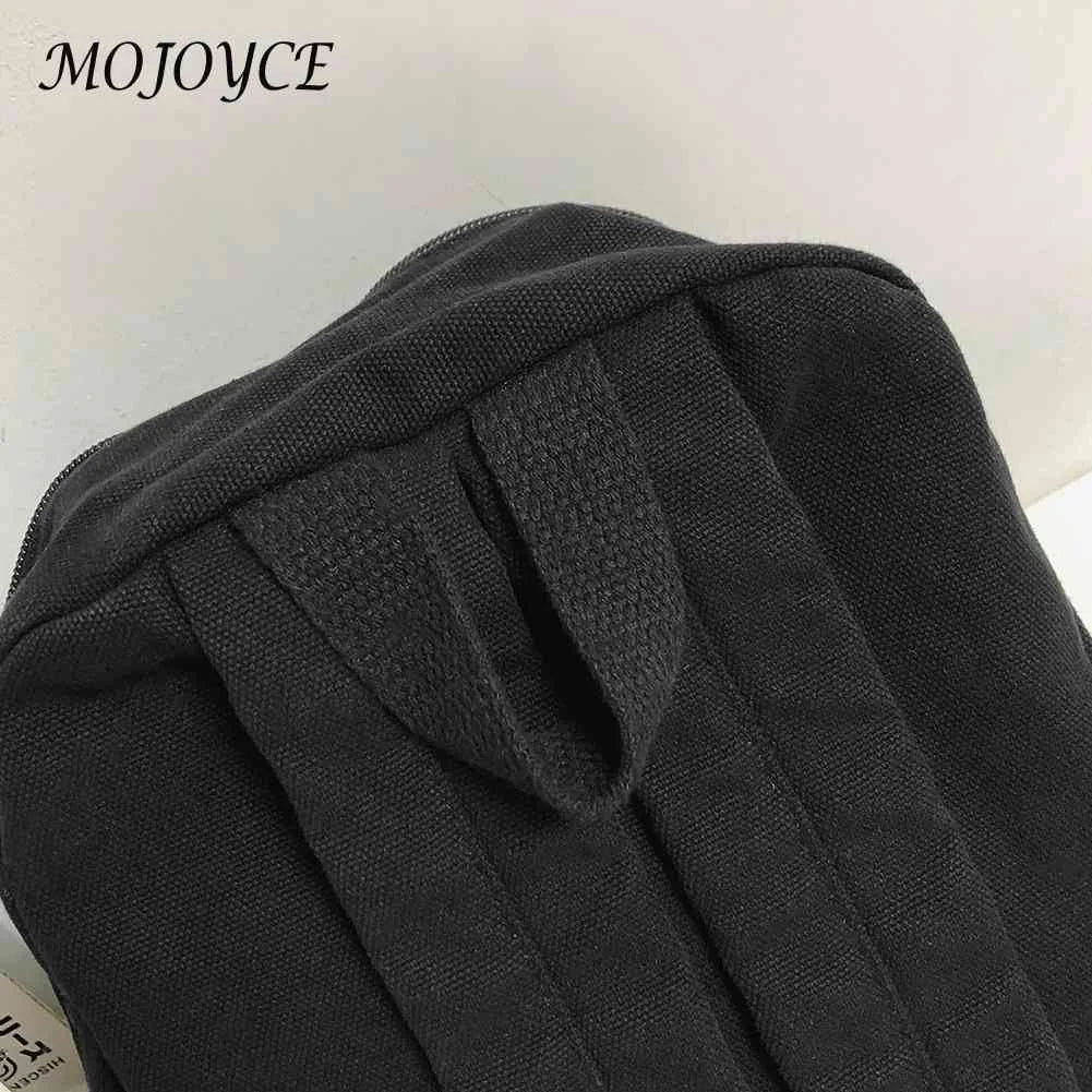 Retro Canvas Women Travel Shoulder Knapsacks Student Solid Large Capacity Rucksa