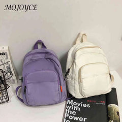Retro Canvas Women Travel Shoulder Knapsacks Student Solid Large Capacity Rucksa