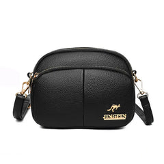Retro Casual Shoulder Crossbody Bag Solid PU Leather Small Bags for Women