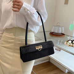 Retro Casual Women's Tote Crocodile Leather Handbags