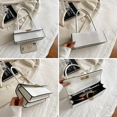 Retro Casual Women's Tote Crocodile Leather Handbags