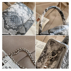 Retro Chain PU Leather Crossbody Bags For Women Shoulder Bag Lady Small Handbags