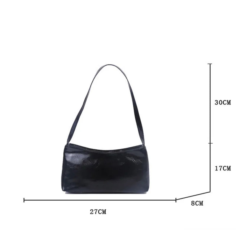 Retro Clutch Totes Bag Women PU Leather Shoulder Bags High Messenger Pack Armpit
