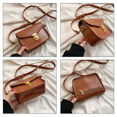 Retro Crossbody Bag Hasp Women Messenger Bag LOCK Shoulder Bag