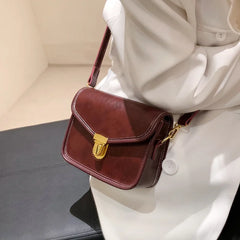 Retro Crossbody Bag Hasp Women Messenger Bag LOCK Shoulder Bag