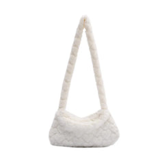 Retro Plush Underarm Shoulder Bag Female Winter Autumn Handbags