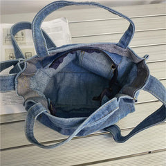 Youth Denim Crossbody Bag Small Mini Square Shoulder Bag