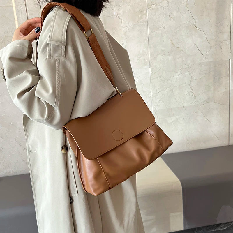 Retro Big Casual Handbag and Purses for Women Winter Large Crossbody Bags