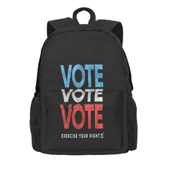 Vintage Distressed Vote T-Shirt Backpack Unisex School Bag