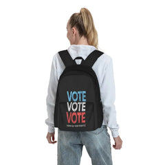 Vintage Distressed Vote T-Shirt Backpack Unisex School Bag