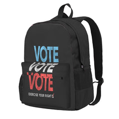 Vintage Distressed Vote T-Shirt Backpack Unisex School Bag