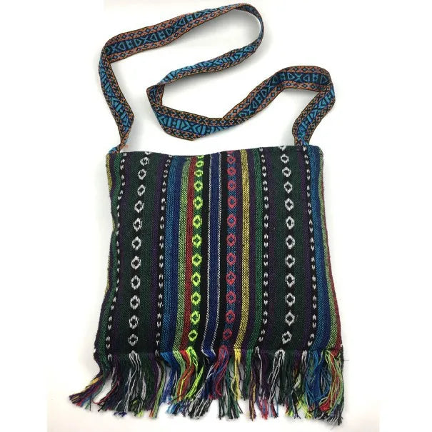 Boho Embroidery Tassel Shoulder Bag Hippie Messenger Ethnic Crossbody