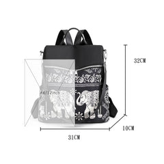 Retro Ethnic Backpack Women Girl Oxford Cloth School Casual Travel Rucksacks