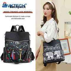 Vintage Ethnic Backpack for College Girl