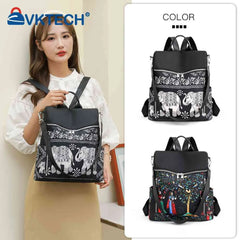 Vintage Ethnic Backpack for College Girl