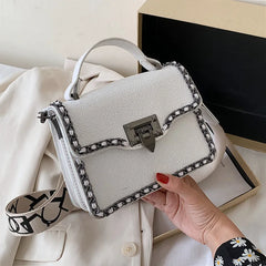 Retro Women's Square Bag Chain Tote Messenger Bag