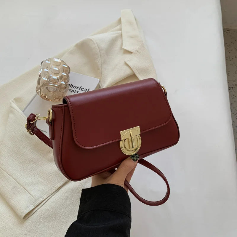 Retro Small Square Bag Women Armpit Bag Crossbody