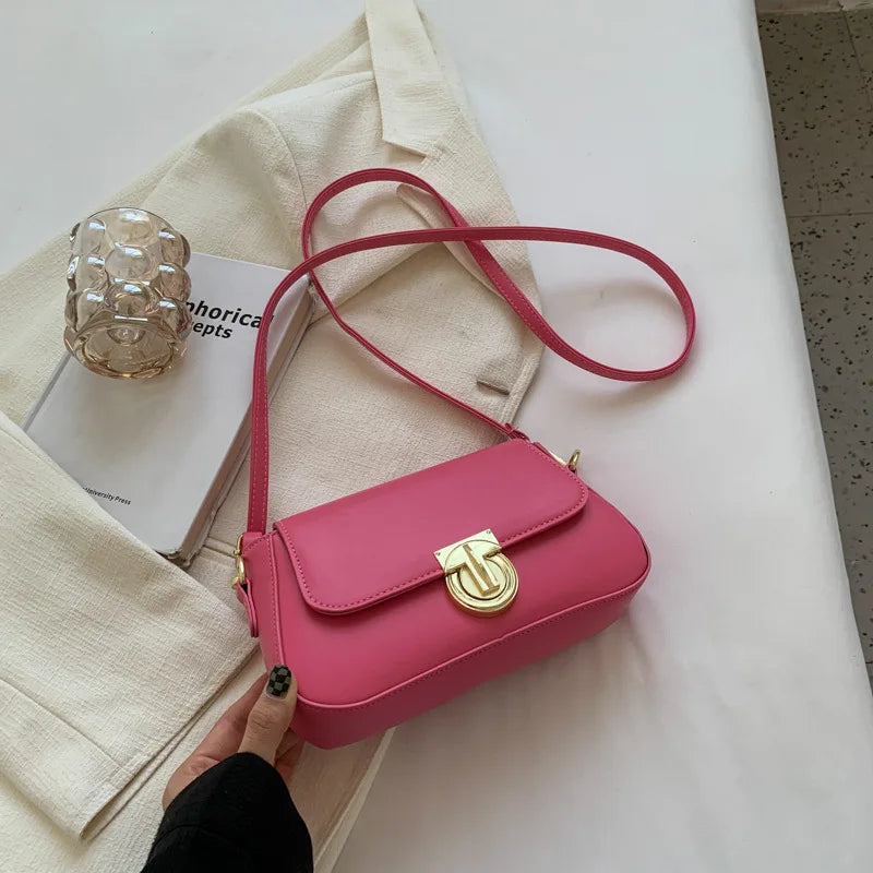 Retro Small Square Bag Women Armpit Bag Crossbody