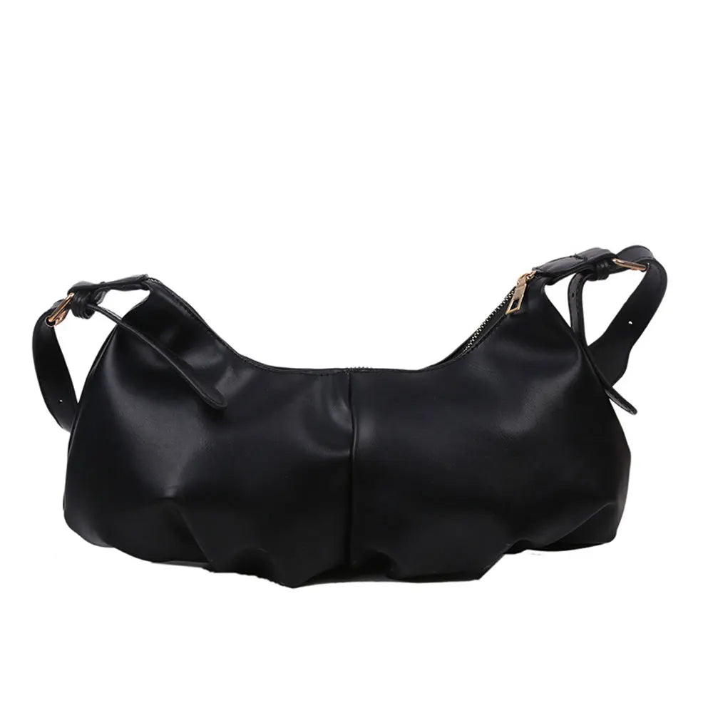 Vintage Leather Shoulder Bag Large Capacity Crossbody Handbag