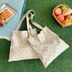 Retro Flower Female Shopping Messenger Bags Shoulder Bags Daisy