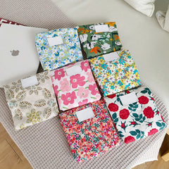 Retro Flower Women Shopping Shoulder Bag Large Capacity Ladies Portable Tote