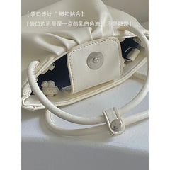Vintage Bucket Shoulder Bag for Women Portable Messenger Purse