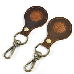 Retro Leather Keychain Men Women Key Case Bag Key Rings Holder Car Key Bag